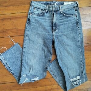 Rag & Bone Nina High Rise Ankle Flare Distressed Jeans Size 29/8